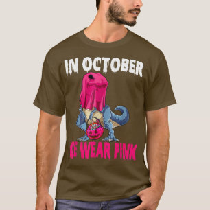T-shirt En Octobre Nous Portons Pink Breast Cancer Sensibi