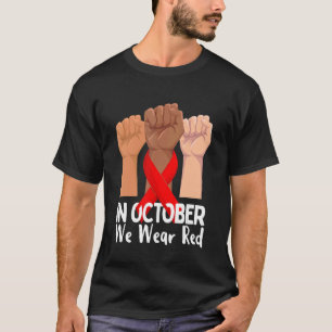 T-shirt En Octobre Nous Portons Red Ribbon Week 2022 Sans 