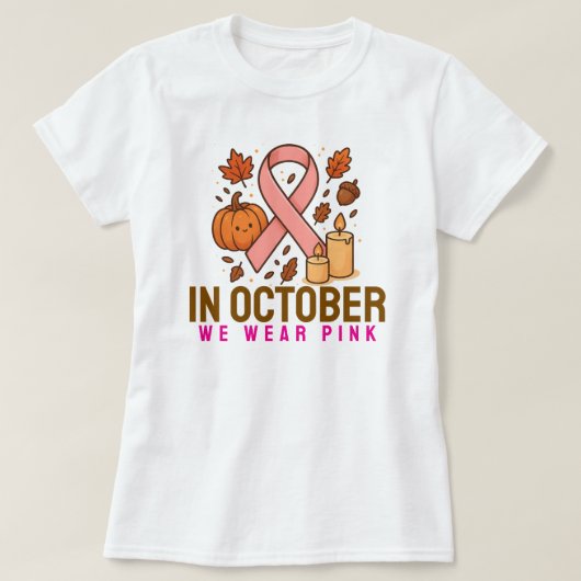 T-shirt En Octobre Nous Portons Rose (Design devant)
