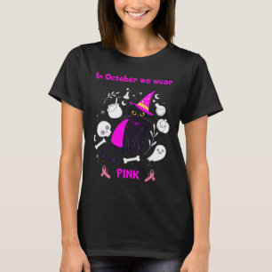 T-shirt En Octobre Nous Portons Rose - Cancer Du Sein - Ha
