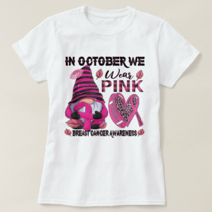 T-shirt En Octobre Nous Portons Rose Et Regardons Le Sein 