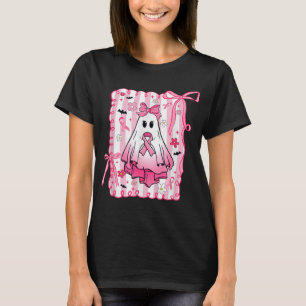 T-shirt En Octobre Nous Portons Rose Halloween Cancer Du S