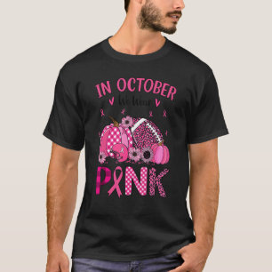 T-shirt En Octobre Nous Portons Un Entraîneur De Football