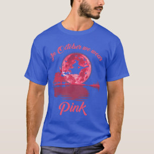 T-shirt En Octobre Nous Portons Une Sorcière Rose