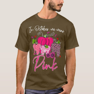 T-shirt En Octobre Porter Pink Breast Cancer Dentist Denta