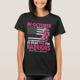 T-shirt En octobre, portez du rose pour les guerriers cont