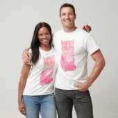 T-shirt en pastel croisé inversé de chat (Unisexe)