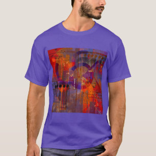 T-shirt en perspective géométrique