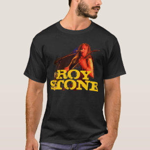 T-SHIRT EN PIERRE DU LOGO BACKPRINT DE ROY