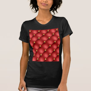 T-shirt en pierre rouge à gemme d'or