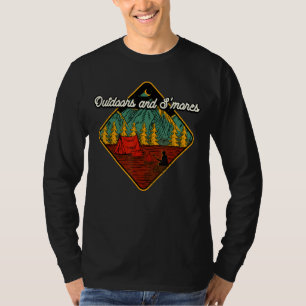 T-shirt En Plein Air Et S'mores Camping Foodie Camper Food