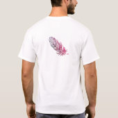 T-shirt en plumes d'or Art (Dos)