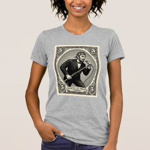 T-shirt En Rock We Trust 5 Roches Lincoln Chanteur