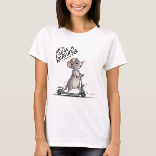T-shirt En route pour causer une pagaille drôle d'art de s