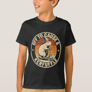 T-shirt En route pour causer une pagaille drôle de capybar