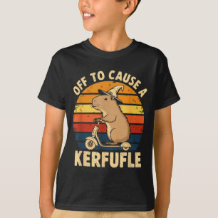 T-shirt En route pour causer une pagaille drôle de capybar