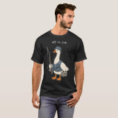 T-shirt En route pour pêcher (Devant entier)