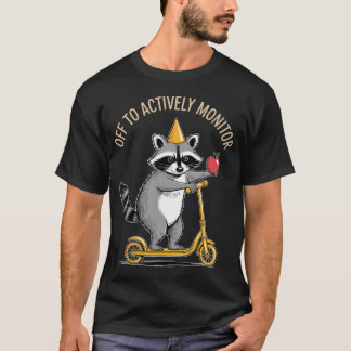 T-shirt En route pour surveiller activement la journée d'e