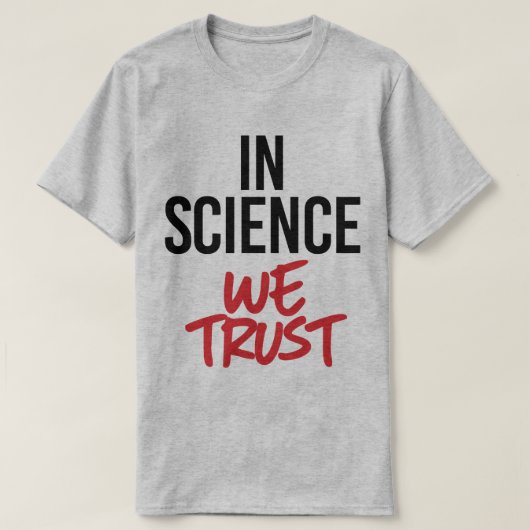 T-shirt En Science we (Design devant)