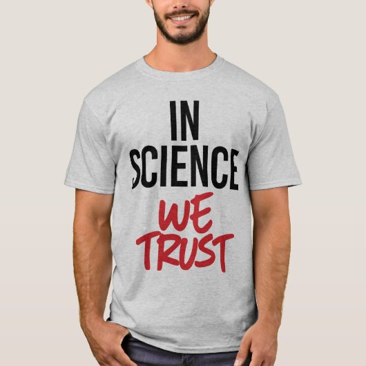 T-shirt En Science we (Devant)