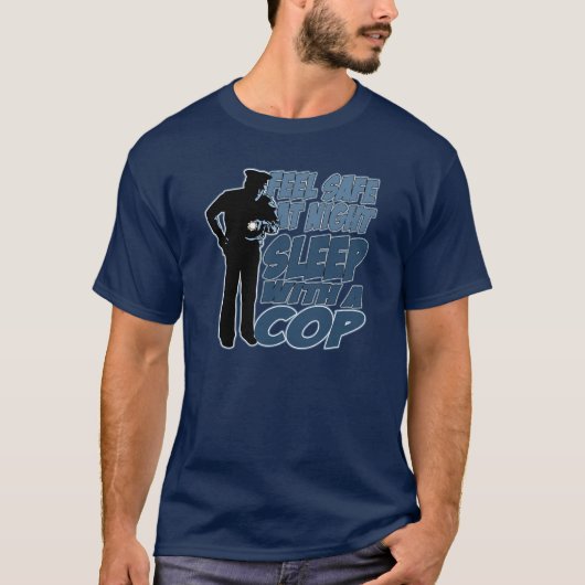 T-shirt En sécurité de sentir, sommeil avec une cannette (Devant)