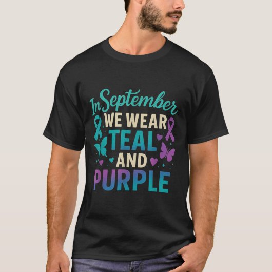 T-shirt En Septembre, Nous Avons Une Sensibilisation Turqu (Devant)