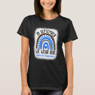 T-shirt En Septembre, Nous Portons Blue Alopecia Areata Aw