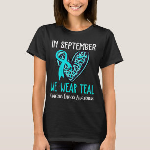 T-shirt En Septembre, Nous Portons Turquoise Sensibilisati