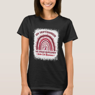 T-shirt En septembre We Wear Burgundy Sickle Cell Awarenes