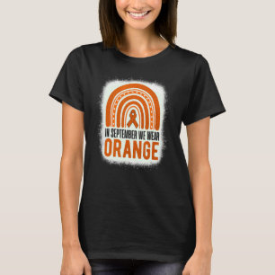 T-shirt En septembre We Wear Orange Rainbow Leukemia Aware