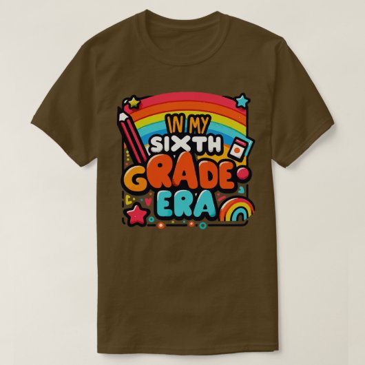 T-shirt En sixième année (Design devant)
