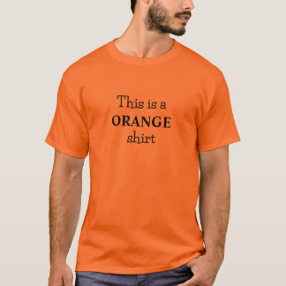 T-Shirt en Slogan couleur orange