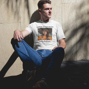 T-shirt En Souvenir 5 Collage de Photos Mémorial