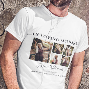 T-shirt En Souvenir 9 Collage Photo Mémorial
