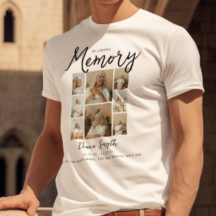 T-shirt En Souvenir   Mémorial de 8 photos en collage