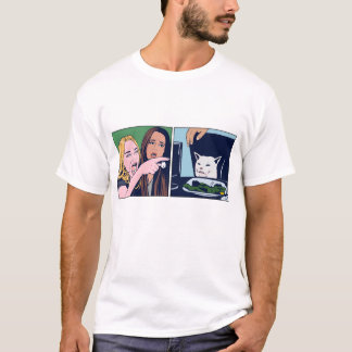 T-shirt en style Pop art avec un mème de femme cri