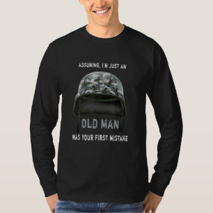 T-shirt En supposant que je ne suis qu'un vieil homme, c'é