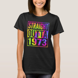 T-shirt En-Tête 1973 49e Anniversaire Cadeaux Pour Sa Salu