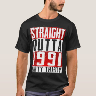 T-shirt En-Tête 1991 Trente-trentaine 30e anniversaire