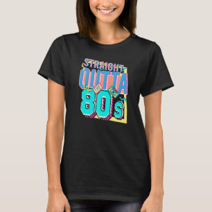 T-shirt En-tête des années 80 Né dans les années 80 Nostal