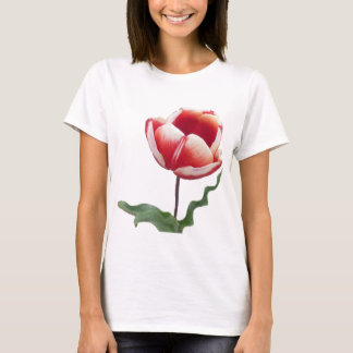 T-shirt en toile Bella Tulip Rouge et Blanc