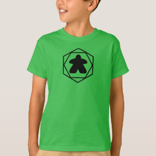 T-shirt En tout temps Meeple Black Art Boys Chemise