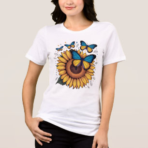 T-SHIRT  EN TRI-MATIÈRE