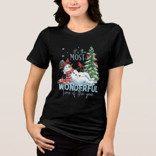 T-SHIRT  EN TRI-MATIÈRE 