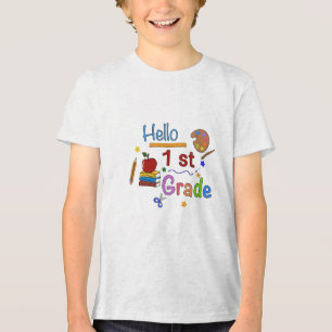 T-SHIRT  EN TRI-MATIÈRE 