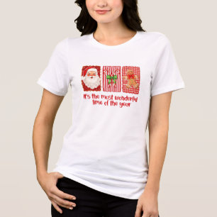 T-SHIRT  EN TRI-MATIÈRE 