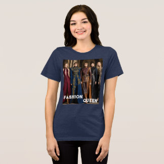 T-SHIRT EN TRI-MATIÈRE ट् रें डी औ र स् टा : " " " "