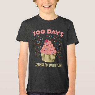 T-shirt En Tri-matière 100 jours saupoudrés avec plaisir 100e Jours d'éco