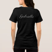 T-shirt En Tri-matière 2022 Elegant Black and Grey Custom Graduation (Verso)