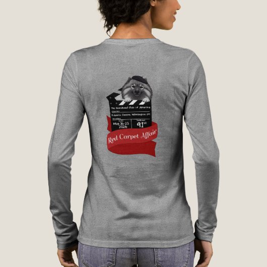 T-shirt En Tri-matière 2026 Keeshond National Long Sleeve T-Shirt (Verso)
